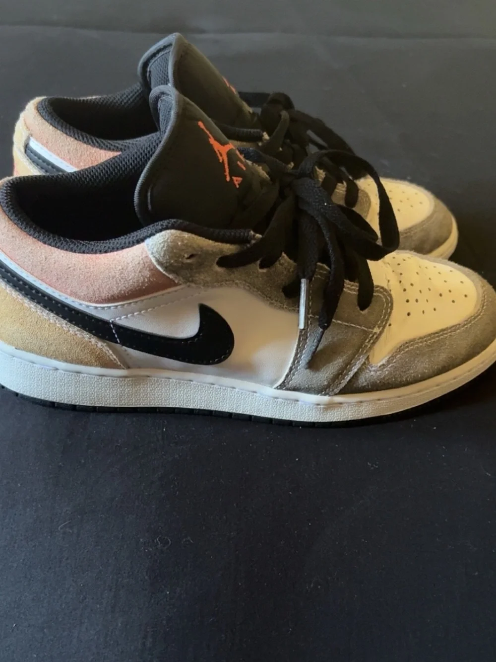 Jordan Kids Black, Gray, White & Red Sneakers